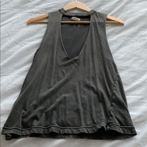 Silence + noise grey tank top